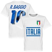 Italië R. Baggio 10 Gallery Team T-Shirt - Wit - XXL