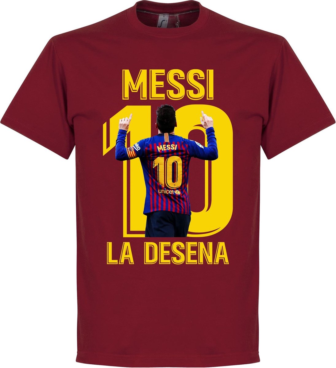 1095x1200.jpg Messi La Desena T-Shirt - Chilli Rood - XXL - Afbeelding 1