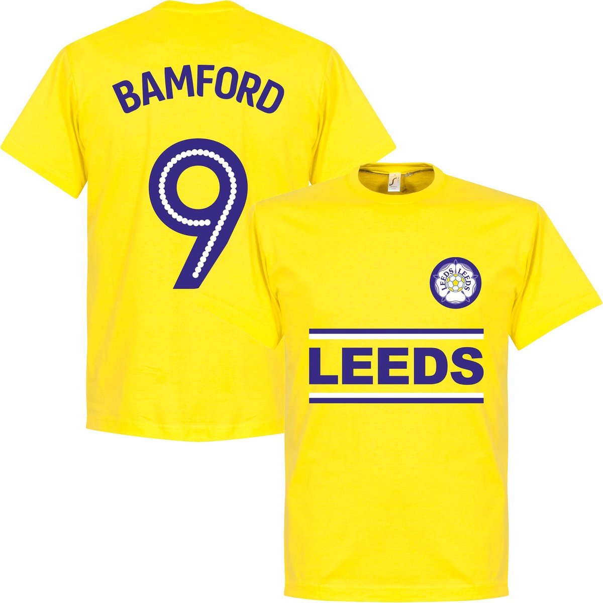 Leeds Bamford 9 Team TShirt Geel XL