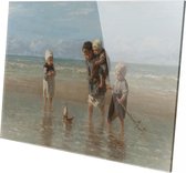 Kinderen der zee | Jozef Israëls | 1872 | Plexiglas | Wanddecoratie | 120CM x 80CM | Schilderij | Oude meesters | Foto op plexiglas