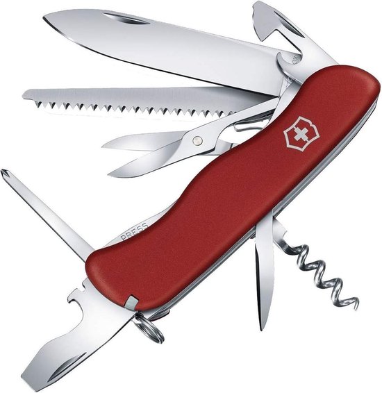 Nacht dichters deelnemer Victorinox Outrider Red Zwitsers Zakmes - 14 Functies - Rood | bol.com