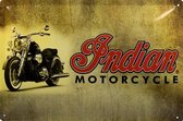 Wandbord - Indian Motorcycle -20x30cm-