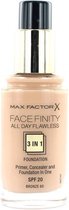 Max Factor Facefinity All Day Flawless 3 In 1 Bouteille Liquide 80 Bronze