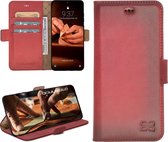 Bouletta geschikt voor Samsung Galaxy S20 Plus leder BookCase hoesje - Burned Red