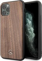 Mercedes-Benz Wood Hard Case - Apple iPhone 11 Pro (5.8'') - Lichtbruin