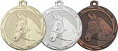Medaille in goud,zilver en brons. Prijs per 100 stuks inclusief halslint.