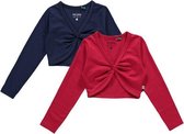 Blue Seven - 2pack - Bolero - Vestjes -  Blauw en Rood - Maat 116