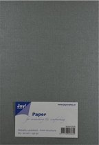 Joy! Crafts Papierset Metallic linnen structuur - zilver A5, 20 vel, 250 gr