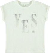 Name it Meisjes Witte Tshirt Flori  (Yes)
