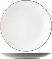 Vince - Grijs - Dinerbord - D27,2cm - Keramiek - (set van 6)