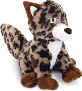 Dog toy plush stippel, 20cm brown