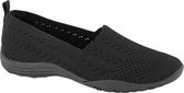 skechers Zwarte knitted instapper memory foam - Maat 36