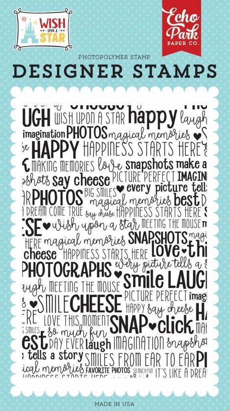 Echo Park: Wish Upon A Star Meeting the Mouse Background Stamp (WST150048)