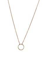 Goud Plated Ketting met cirkel