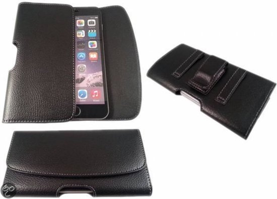 iPhone 6 Plus / iPhone 6S Plus / 7 Plus / iPhone 8 Plus Riem holster case  hoesje zwart | bol.com