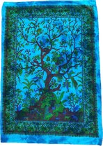 Wandkleed - Levensboom - Katoen - 112 x 78 cm - Muurdecoratie - Meditatie