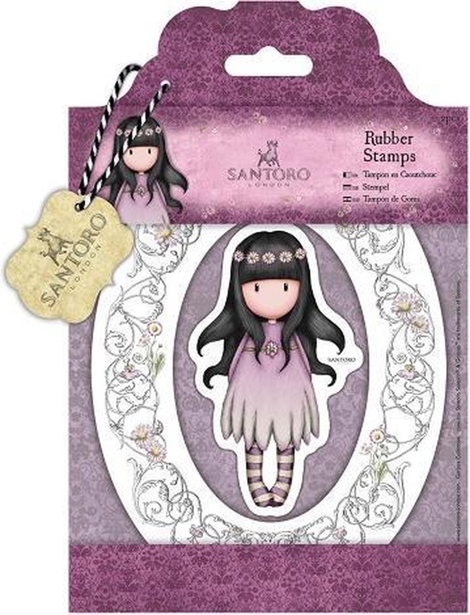 Gorjuss: Rubber Stamps - Santoro - Oops A Daisy (GOR 907216)