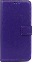 iPhone 6 & 6s Hoesje - Portemonnee Book Case - Kaarthouder & Magneetlipje - Paars