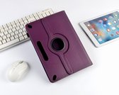P.C.K. Hoesje/Boekhoesje/Bookcover/Case draaibaar paars geschikt voor 10 inch Tablets universeel MET PEN