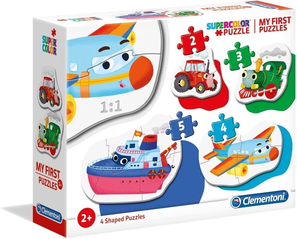 Clementoni Puzzel my first 2, 3, 4, 5 stukjes Transport