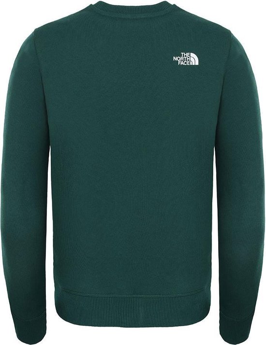 The North Face Youth Box Crew jongens casual sweater donkergroen | bol.com