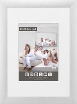 Brede Aluminium Wissellijst - Fotolijst - 62x93 cm - Ontspiegeld Kunstglas - Mat Zilver - 23 mm