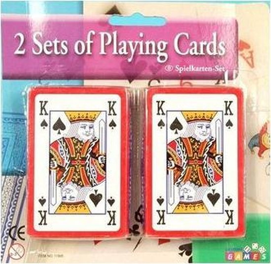 Thumbnail van een extra afbeelding van het spel 6x pakjes kaartspellen - Casino speelkaarten