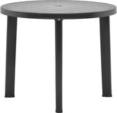 vidaXL Tuintafel 89 cm kunststof antraciet