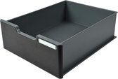 MODULODOC lade met zwarte voorzijden - Jumbo box - ECOBlack, Muisgrijs/zwart
