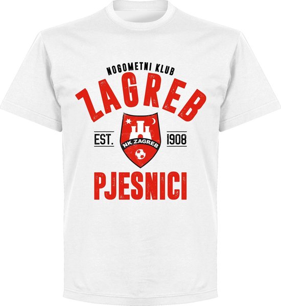NK Zagreb Established T-shirt - Wit - 5XL