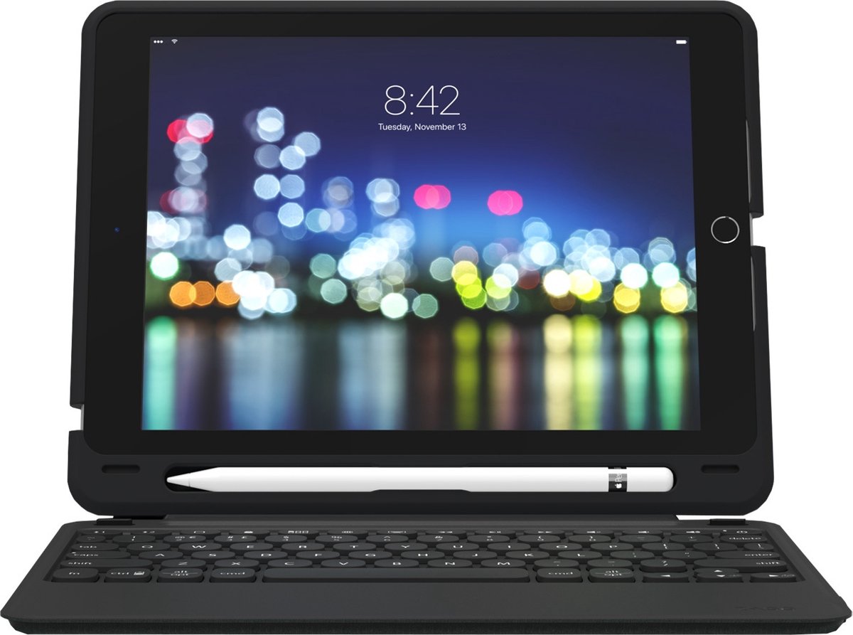 ZAGG Slim Keyboard Bookcase voor de iPad 10.2 (2019 / 2020 / 2021) - Zwart