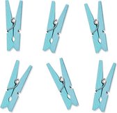 Mini Knijpers Lichtblauw 2,5cm 20st