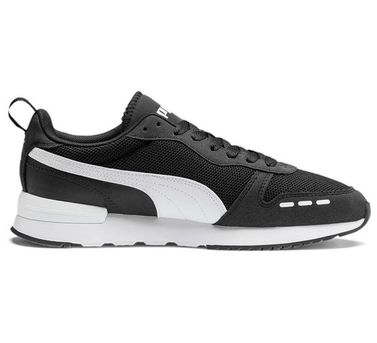 PUMA R78 Heren Sneakers - Puma Black-Puma White - Maat 46 | bol.com