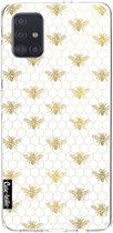 Casetastic Samsung Galaxy A51 (2020) Hoesje - Softcover Hoesje met Design - Golden Honey Bee Print