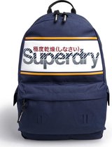 Superdry Montana Stripe Logo Backpack Downhill Blue