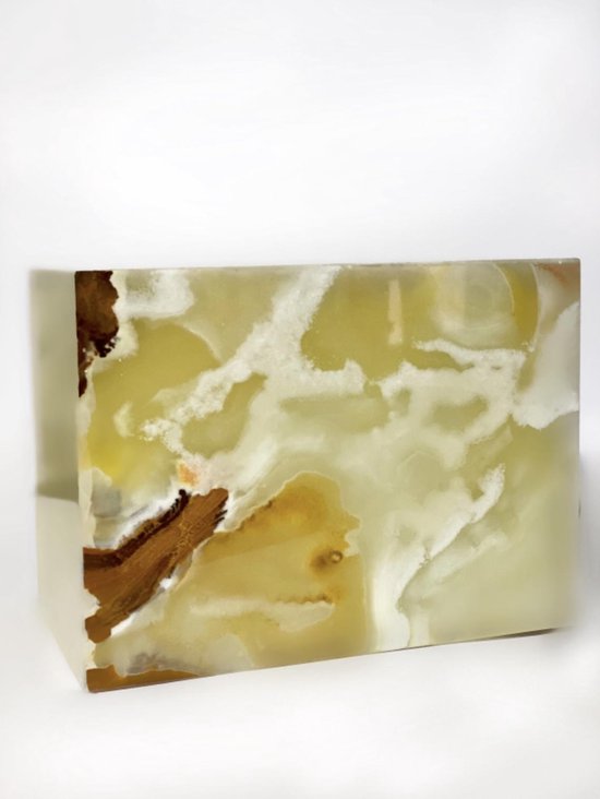 Urn marmer Green White Onyx