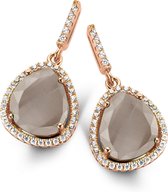 Velini jewels -EA6302BRG -Oorbellen -925 Zilver rosé -Gekleurde Cubic Zirkonia