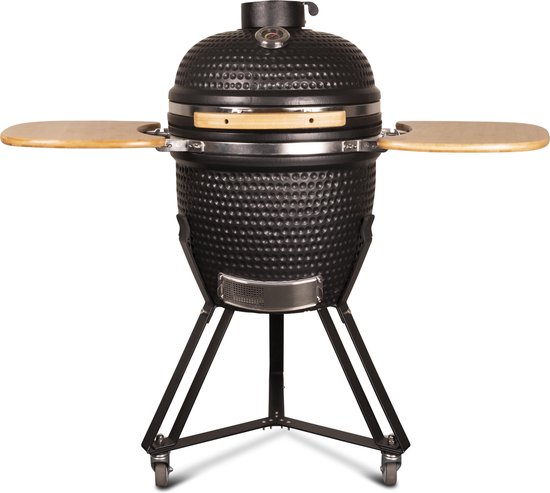 Patton Kamado Grill - Kamado 20" - Keramische barbecue -  Classic Black - Large - Compleet - Mat zwart