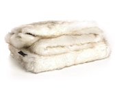 LIGNE PURE FEEL - Plaid - Wit Nepbont - 140x200