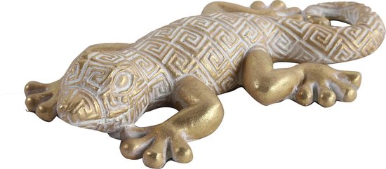 Gekko - goud - Polyserin - 16cm