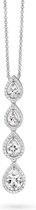 Velini jewels -P6290W -Hanger+Ketting -925 Zilver gerodineerd -Cubic Zirkonia