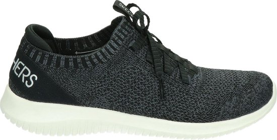 Skechers Stretch Fit dames sneaker - Zwart wit - Maat 41 | bol.com