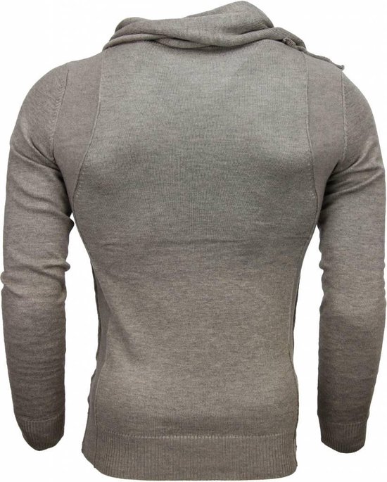 | Tony Backer Casual Trui Trendy Sjaalkraag Heren TONY BACKER Casual Trui Trendy Sjaalkraag Heren Beige