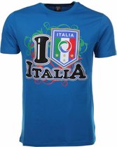 T-shirt I Love Italia - Blauw