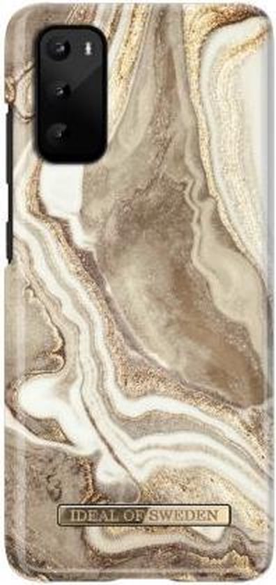 vermogen Levendig Desillusie iDeal of Sweden Fashion Samsung Galaxy S20 Hoesje Golden Sand Marble | bol