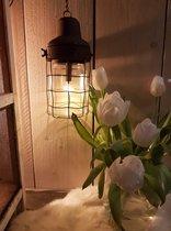Hanglamp LED Evan roest 13,5x12,5x26cm