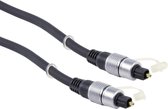Nedis Optische Audiokabel | TosLink Male | TosLink Male | 2.50 m | Rond | PVC | Antraciet | Doos