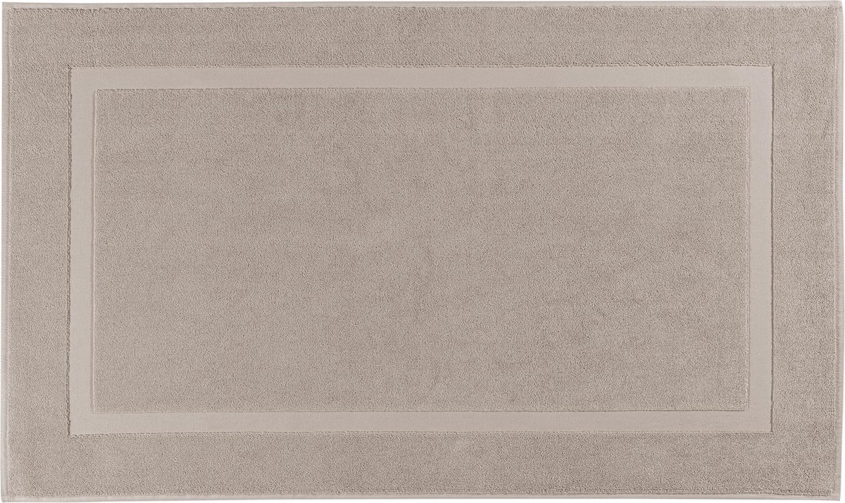 Casilin Badmat 60x100cm Una - Waterabsorberende Badkamermat - Wasbaar en Sneldrogend - Voor Douche en Bad - 100% Katoen - Rechthoek - Beige