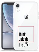 Geschikt voor Apple iPhone Xr Hoesje Think outside the Box - Designed by Cazy