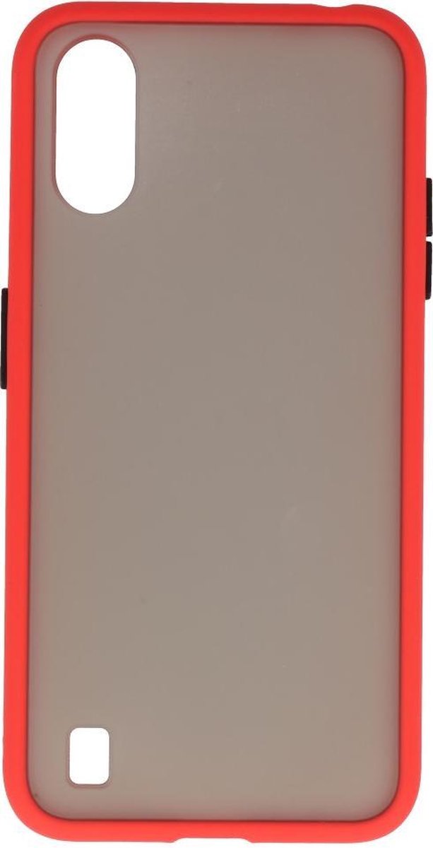 Hoesje Geschikt voor de Samsung Galaxy A01 - Hard Case Backcover Telefoonhoesje - Rood